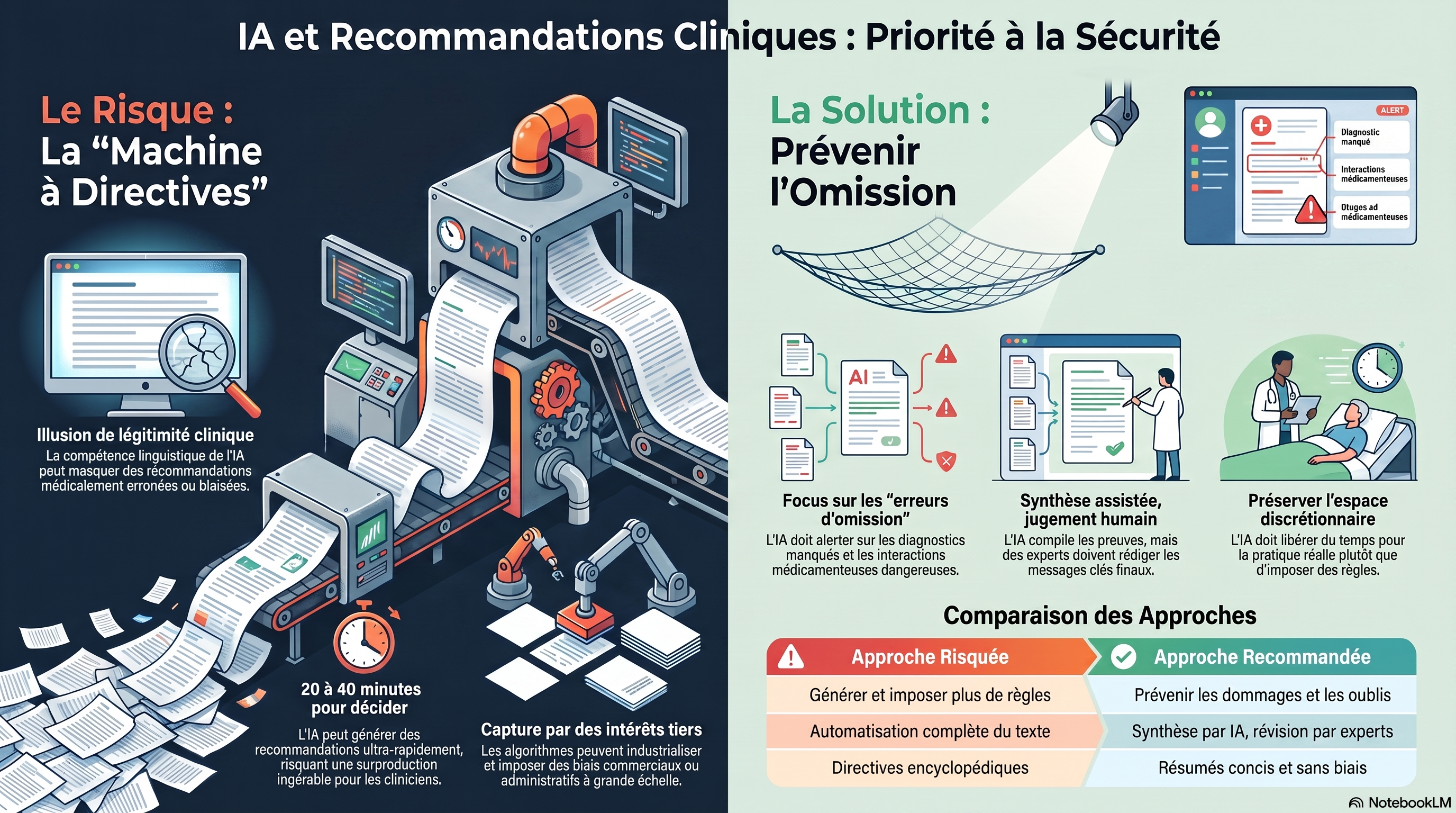 IA et recommandations cliniques sécurisées
