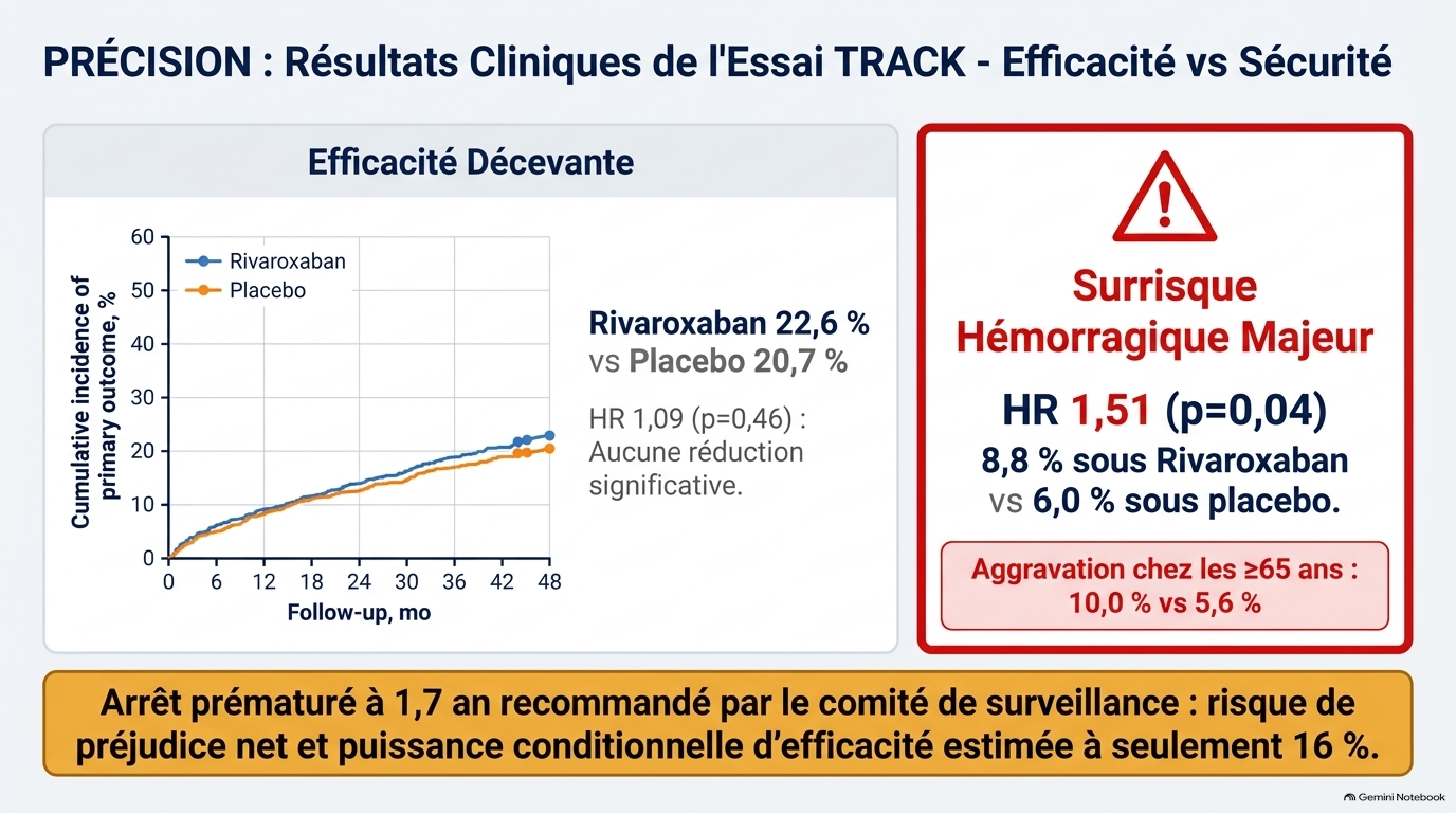 L Essai TRACK et l Anticoagulation de Précision Slide 3