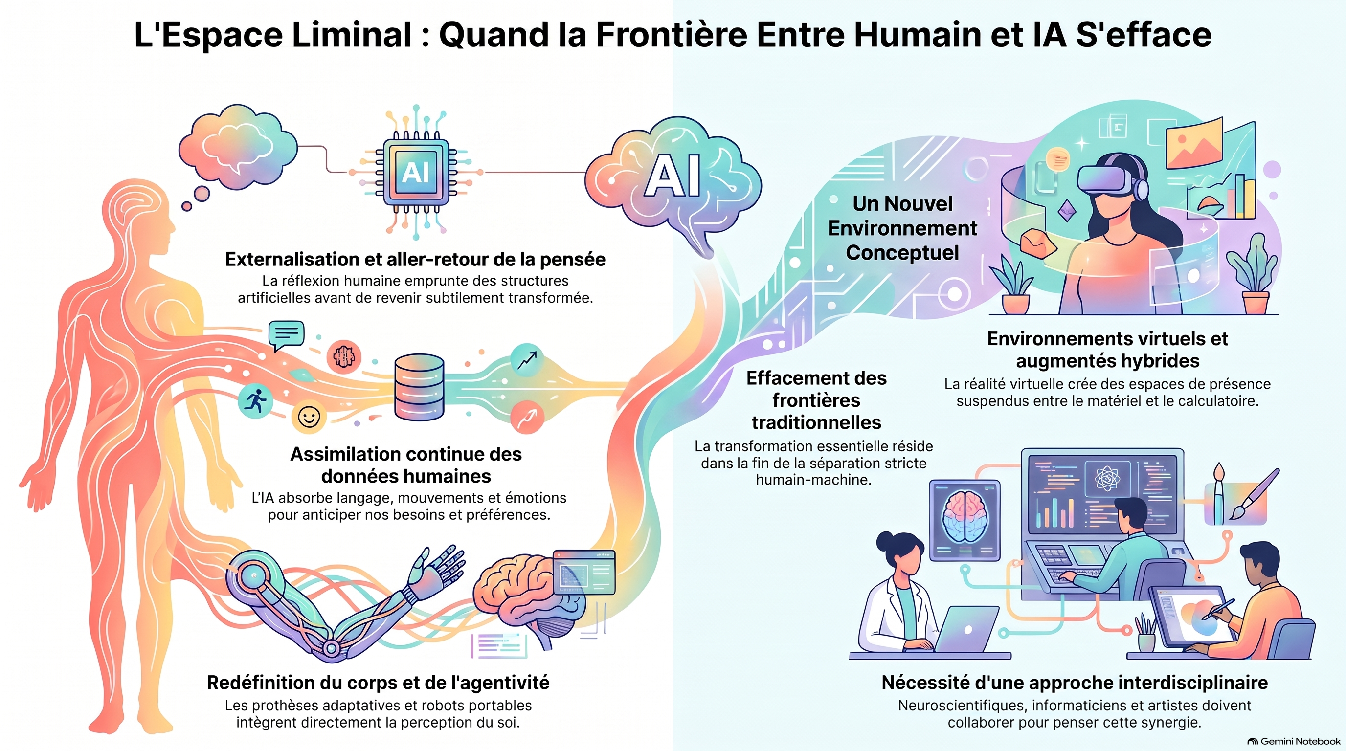 L espace liminal humain et IA