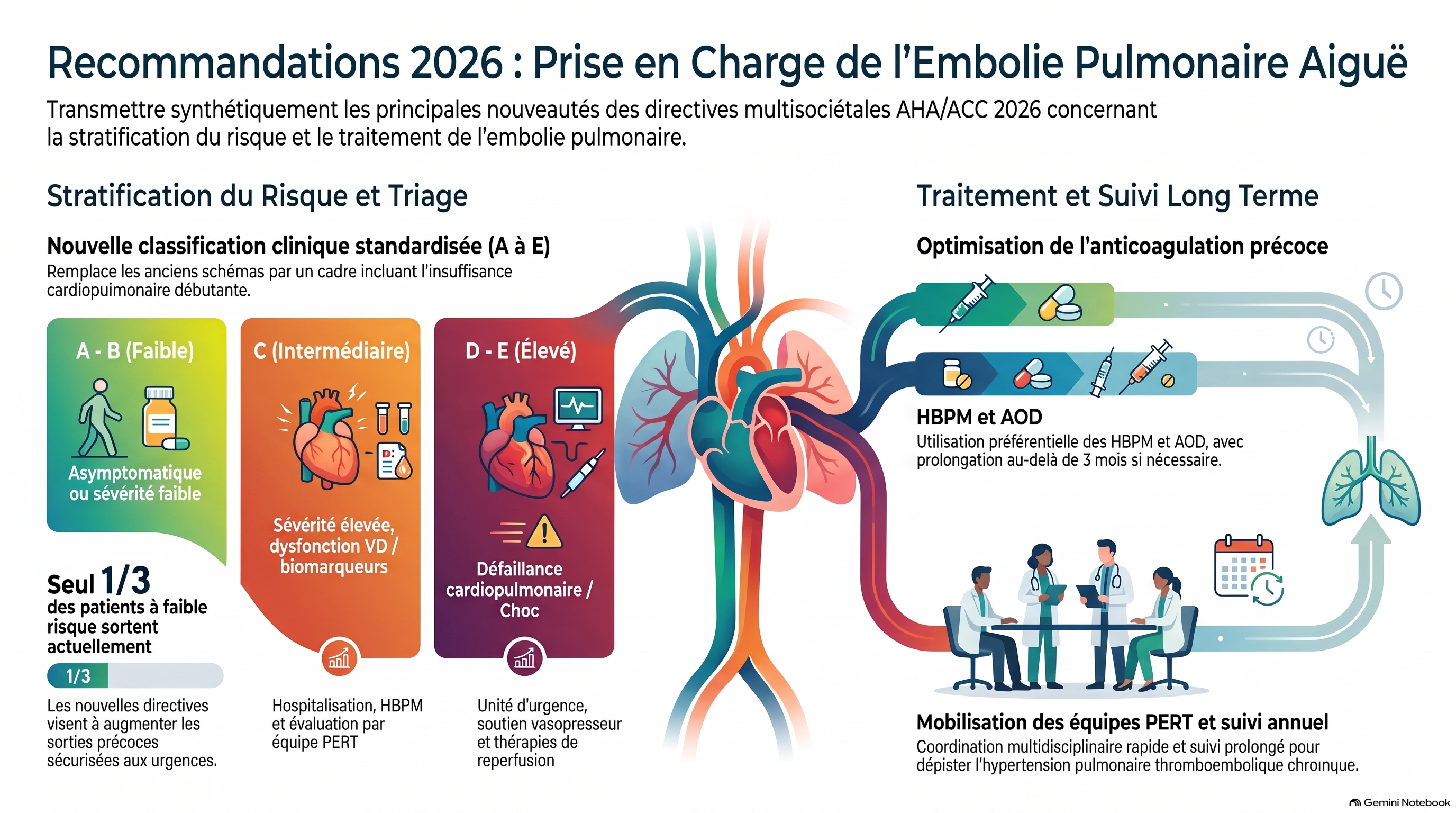 Recommandations 2026 Embolie pulmonaire