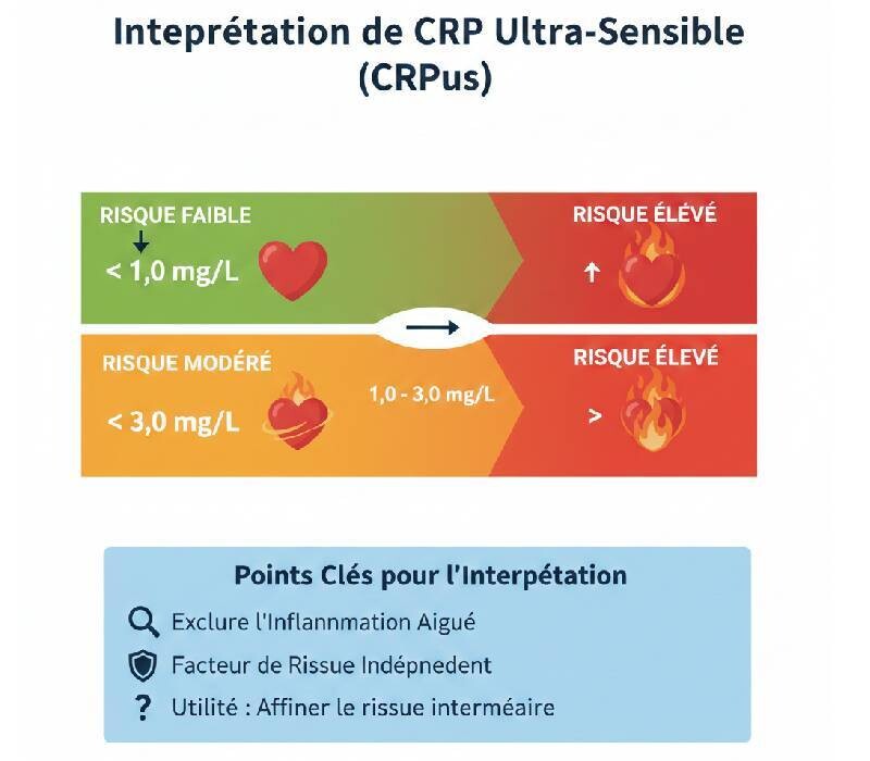 CRP ultrasensible et prévention primaire CV