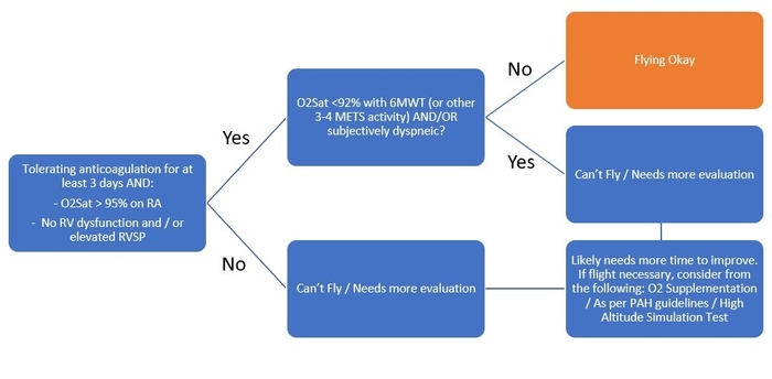 Flying after pulmonary embolism