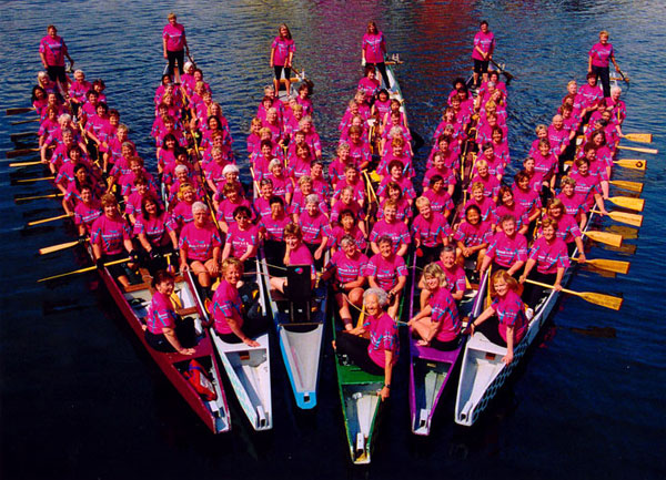 abreast in a boat large