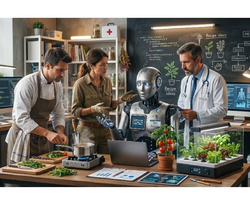 L'IA, le jardinier, le cuisinier, et le médecin