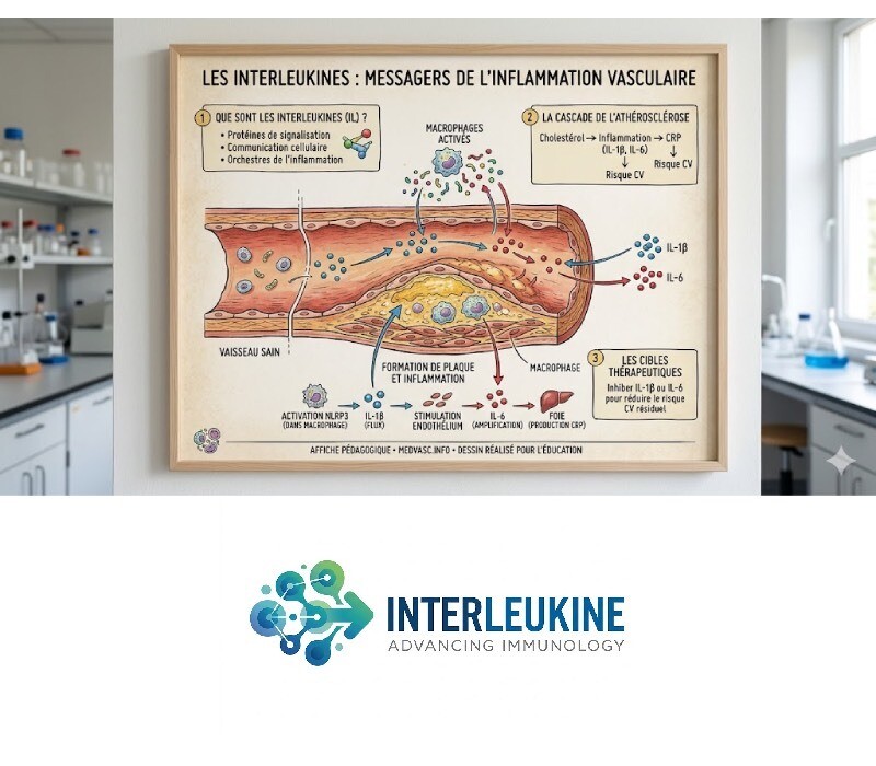 Inhibition de l'INTERLEUKINE-6 et ATHEROSCLEROSE