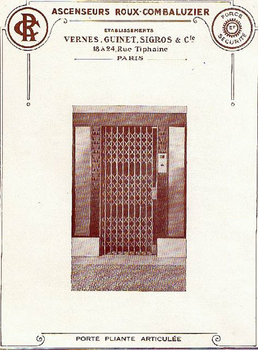 porte pliante roux combaluzier