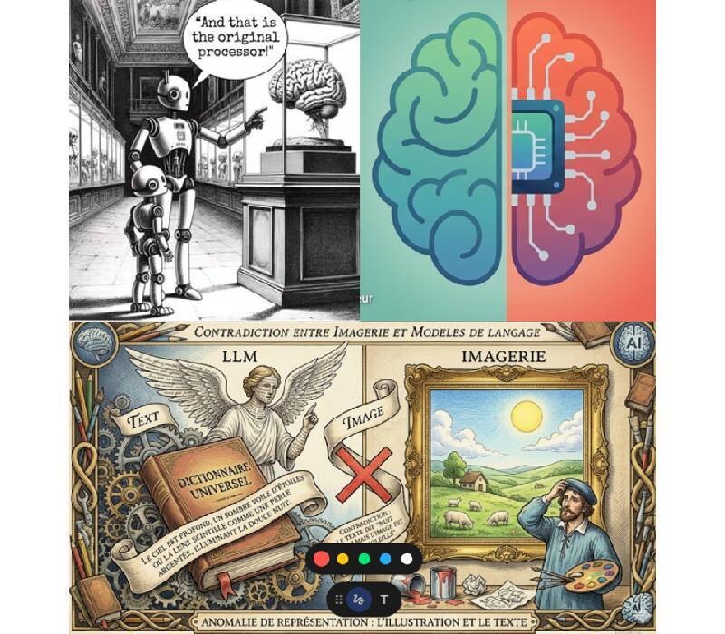 IA : contradiction entre IMAGERIE et LLM